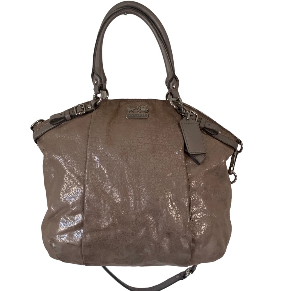 COACH MADISON SOPHIA METALLIC SATCHEL BAG - Picture 16 of 16